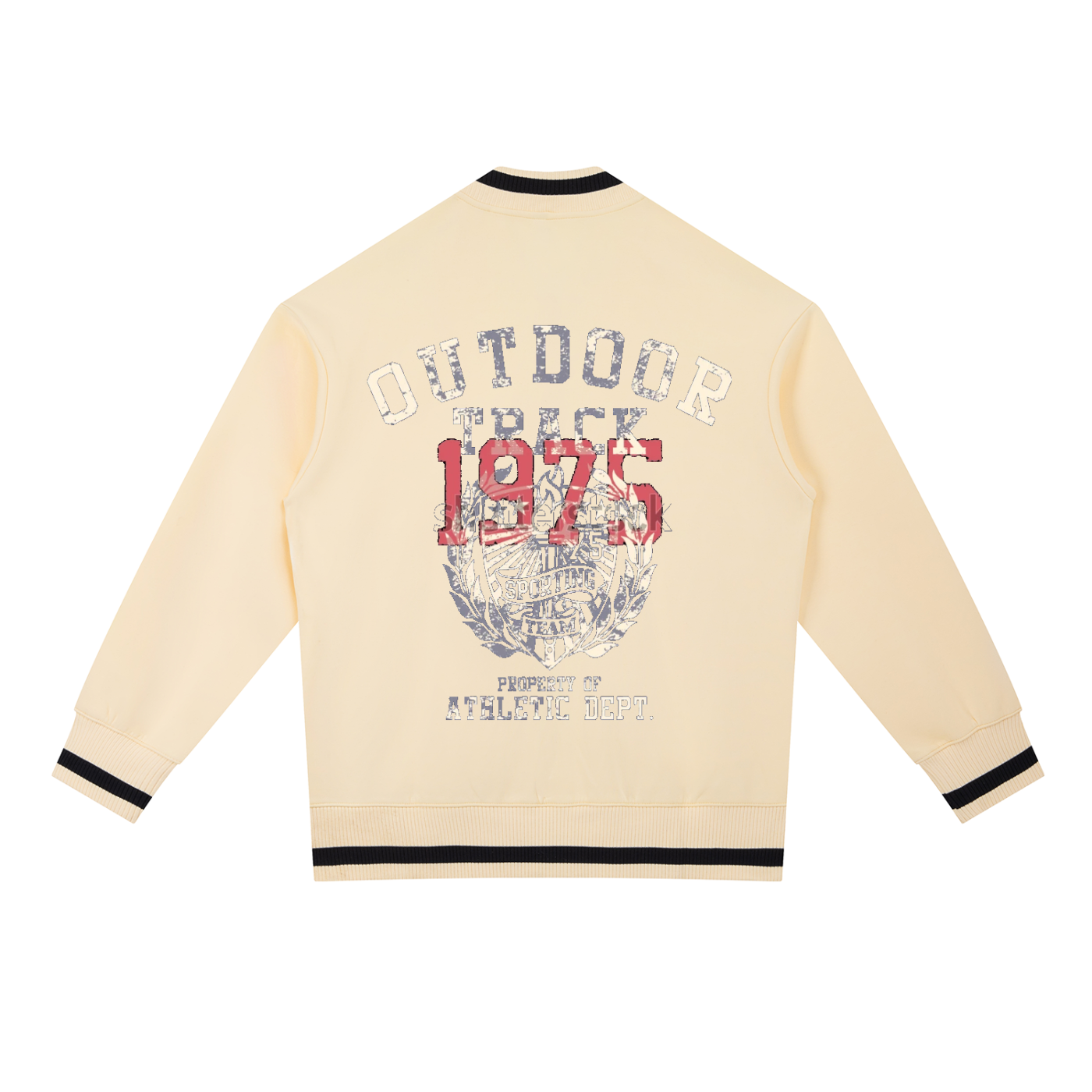Contrast Piping Zip Bomber Jacket
