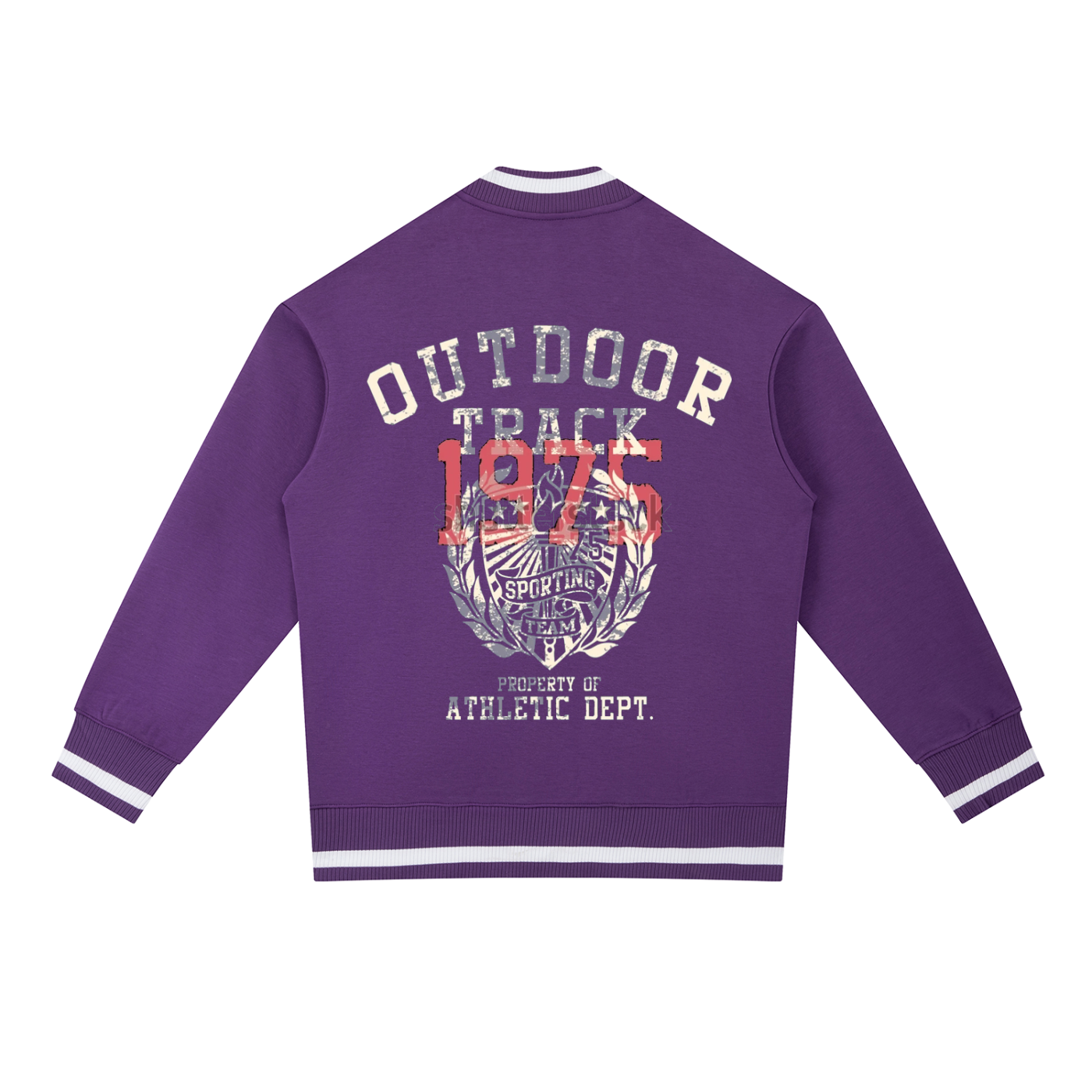 Contrast Piping Zip Bomber Jacket