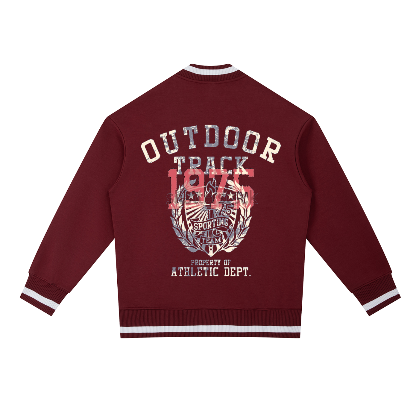 Contrast Piping Zip Bomber Jacket